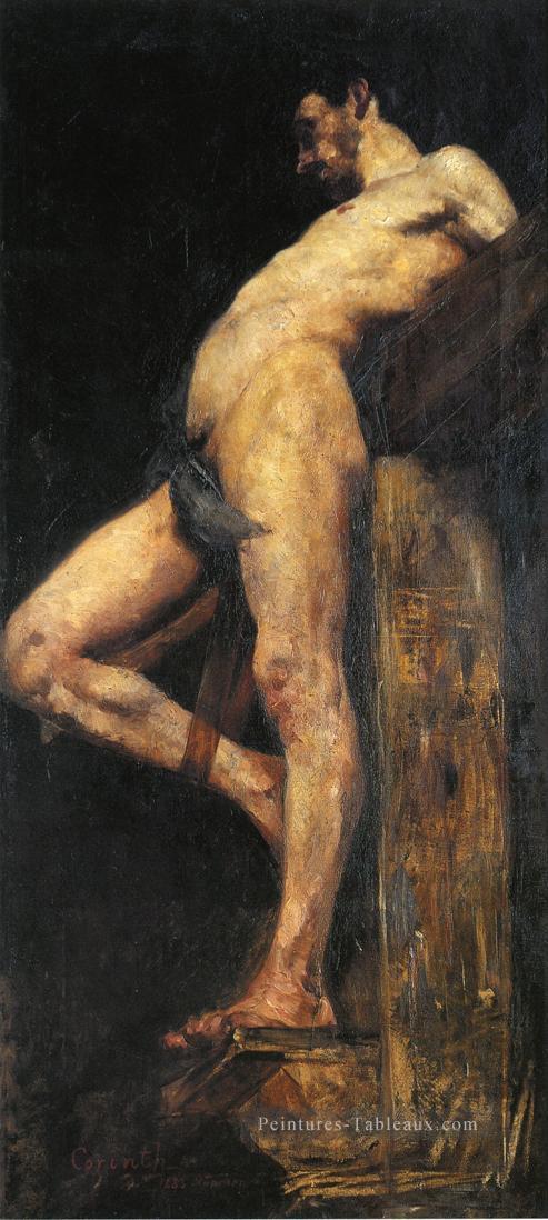 Voleur Crucifié corps masculin Lovis Corinth Peintures à l'huile